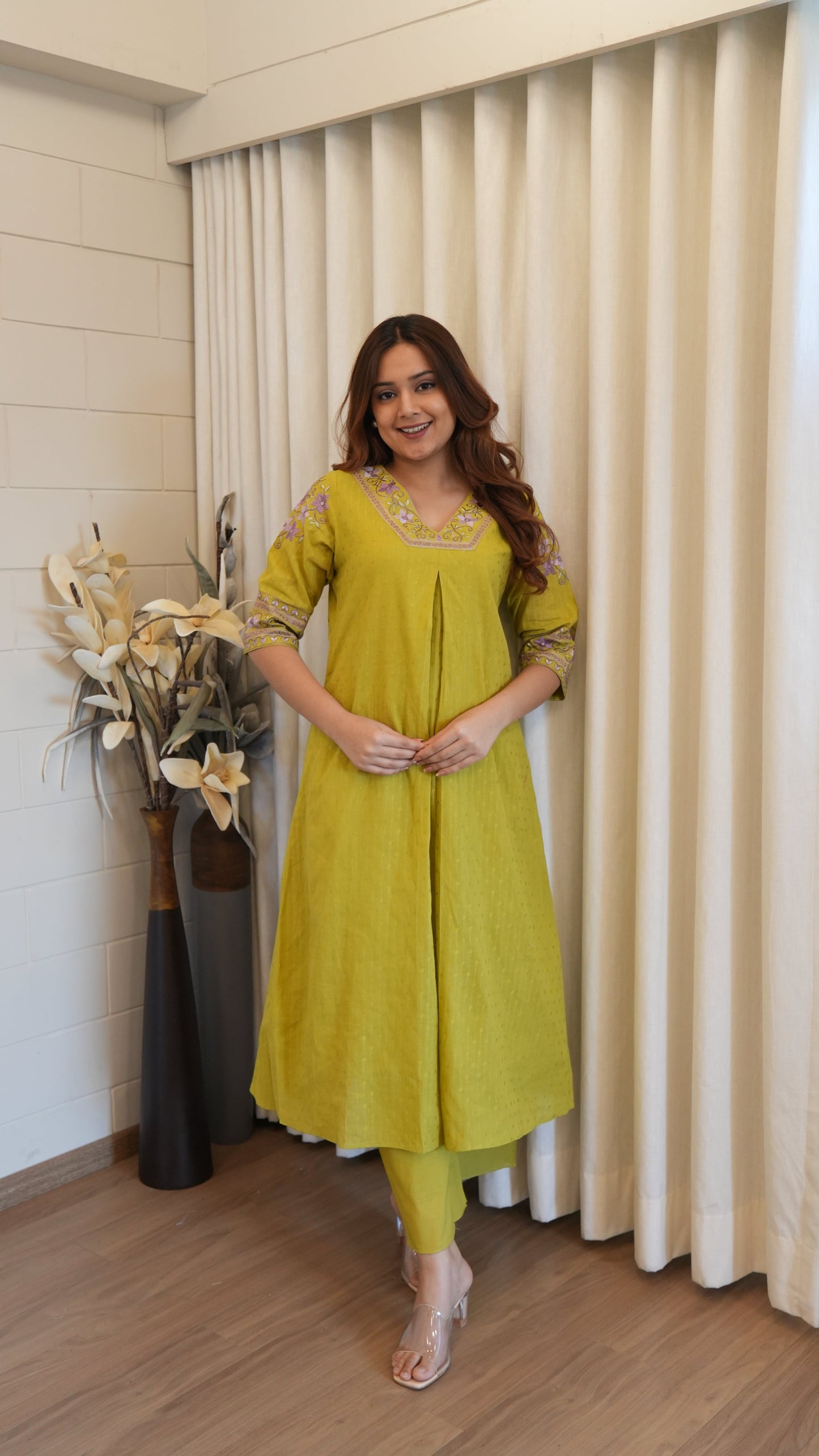 LIRIL GREEN KURTA SET