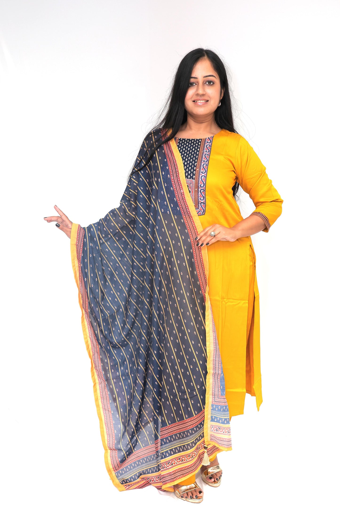SUNFLOWER GAJI SILK