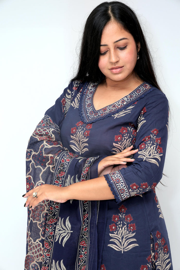 BLUE BLOCK DRESS