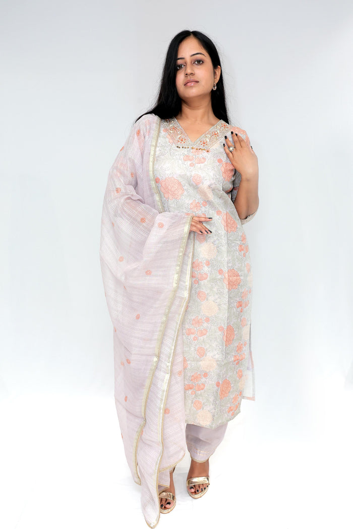 LILAC TISSUE DRESS