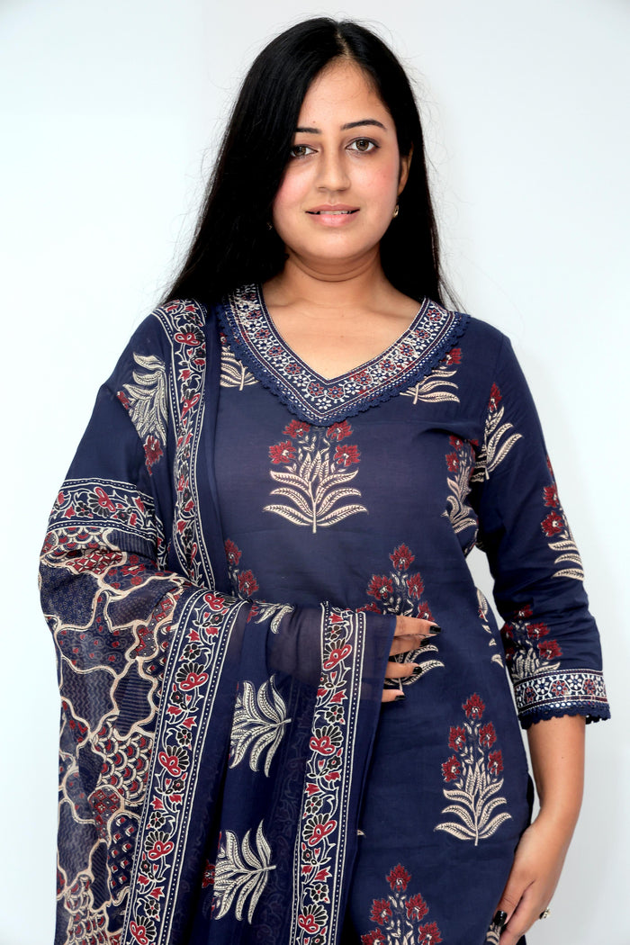 BLUE BLOCK DRESS