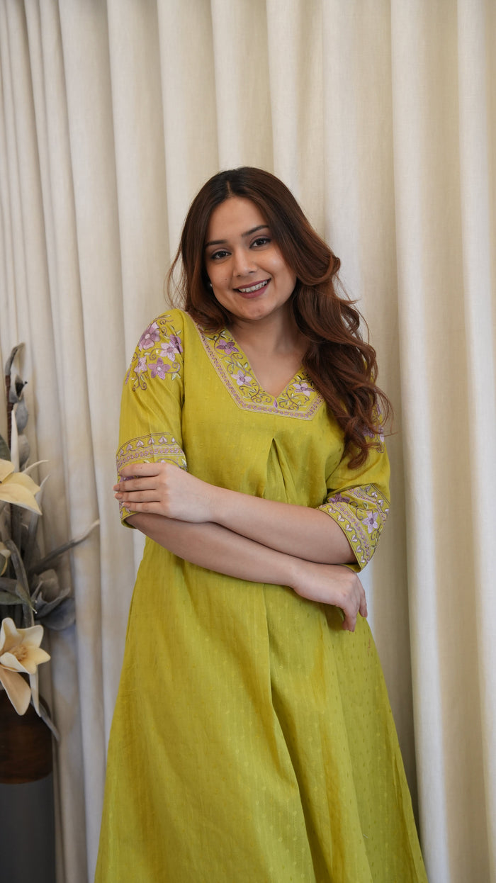 LIRIL GREEN KURTA SET