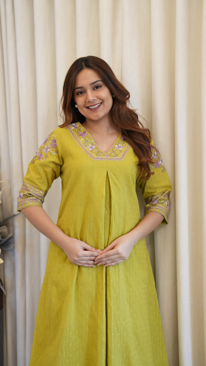 LIRIL GREEN KURTA SET