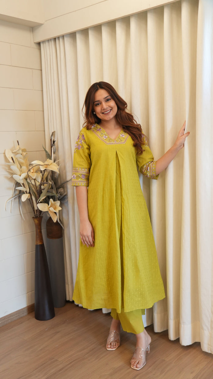 LIRIL GREEN KURTA SET