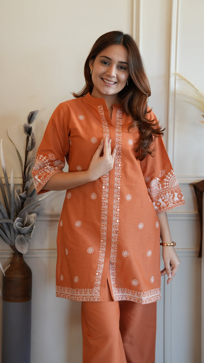 ORANGE RUST RADIANCE CO-ORD SET